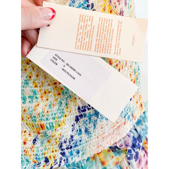 Rococo Sand NWT Okimi Multicolor Maxi Dress - Picture 8 of 10